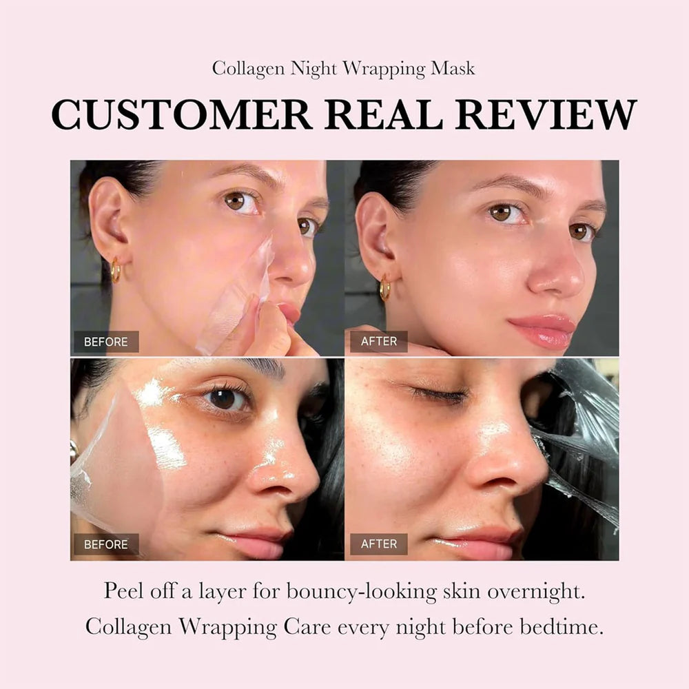 Best Selling Korean Collagen Night Wrapping Mask - Black Friday Sale 90% Off