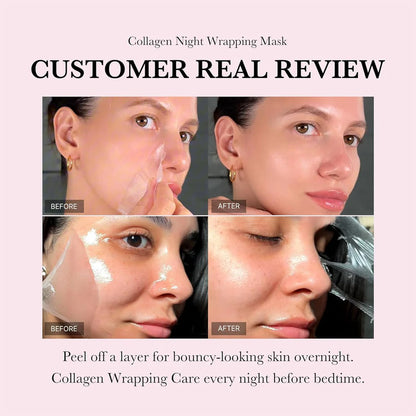 Best Selling Korean Collagen Night Wrapping Mask - Black Friday Sale 90% Off